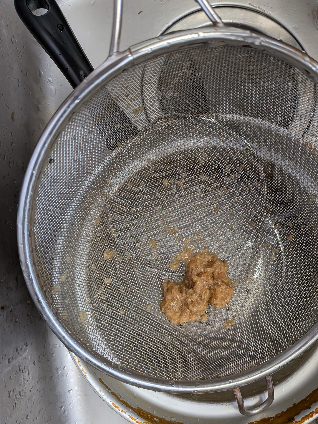 Chaff separated from the beans