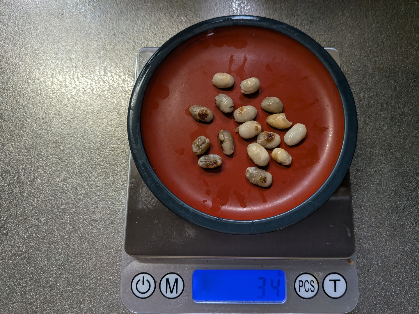Defective beans removed before roasting